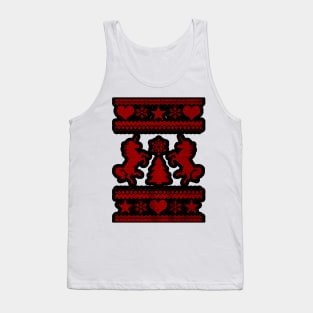 couple christmas unicorn Tank Top